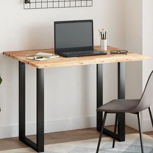 vidaXL Tafelblad - Rechthoekig - 100x80x2 cm - Acaciahout Houten Tafelblad - Acacia Hout - Eetkamertafel - Tuintafel - Buitentafel