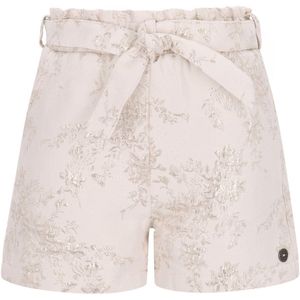 Like Flo - Fay-Linn Flo girls jacquard short with shell belt - Soft gold - Maat 104