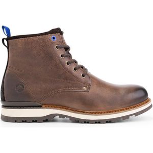 Travelin' Mosvoll Herenschoenen - Halfhoge leren veterboots - Sneakers - Bruin leer - Maat 46