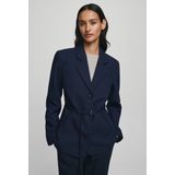 Moss Copenhagen - 19435 Freylia Straight R - Trui - Mari Blue Melange