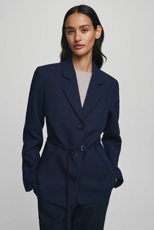 Moss Copenhagen - 19435 Freylia Straight R - Trui - Mari Blue Melange