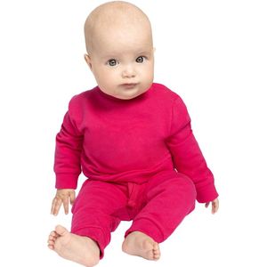 Baby Joggingpak - sweater & jogger - kleur fuchsia - Maat 74