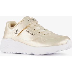 Skechers Uno Lite - Chrome Steps Meisjes Sneakers - Goud - Maat 37