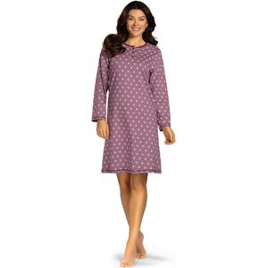 Comtessa Nachthemd 'A little Dream' - Dames Nachtmode - Lange Mouw - Paars - Maat 40