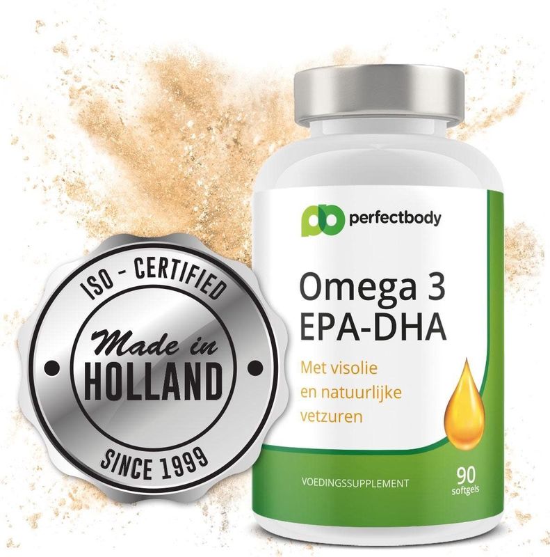PerfectBody - Omega 3 - Visolie Capsules - 90 Softgels - Hoog EPA en DHA Gehalte