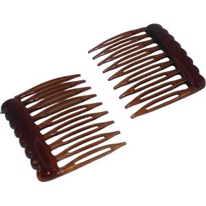 Haarkam-Zijkam donkerbruin mini