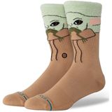 Stance heren casual sokken grogu hungry crew bruin & blauw (Star Wars)