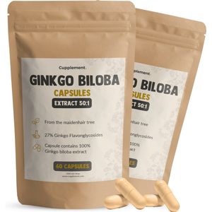 Cupplement Ginkgo Biloba 100 mg Combideal 2x 60 Capsules - Focus