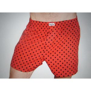 Happy Socks Boxer - Rood met Zwarte Stippen - Maat S