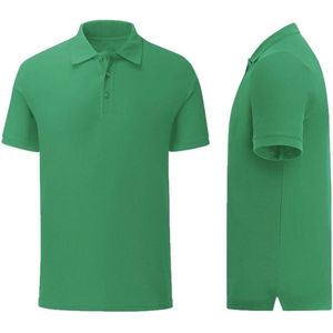 Senvi - Fit Polo - Getailleerd - Maat XXXL (3XL) - Kleur Donker Groen - (Zacht aanvoelend)