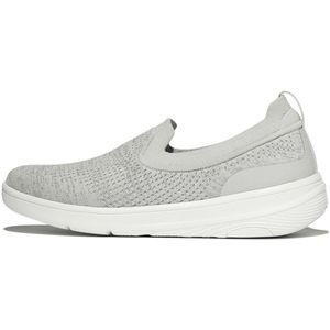 FitFlop - Super-Q Knit Slip-Ons - Instapper - Arctic Grey/Silver