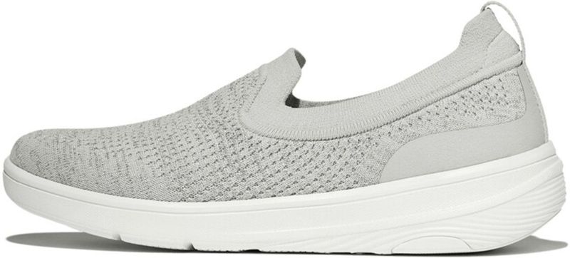 FitFlop - Super-Q Knit Slip-Ons - Instapper - Arctic Grey/Silver