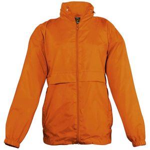 SOLS Kinderen Unisex Surf Windbreaker Jacket (waterbestendig en winddicht) (Oranje)