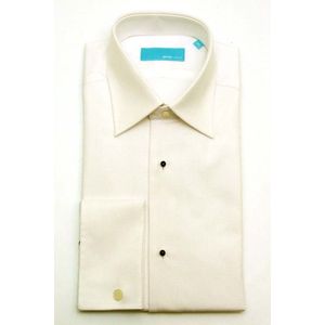 Smoking shirt British Indigo wit smoking overhemd