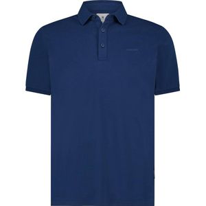 State of Art - Piqué Polo Blauw - Modern-fit - Heren Poloshirt Maat XXL