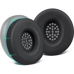 Oorkussens Beschermer voor Beats Solo4/Solo 4 Solo3 Solo2 Hoofdtelefoon Kussens - Zwart, Silicone, Zweetbestendig, Gemakkelijk Wasbaar, Robuuste Duurzaamheid