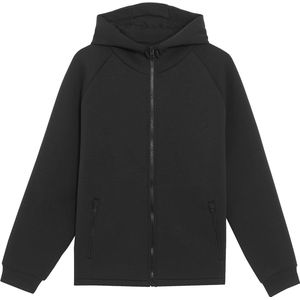 Lyle & Scott neopreen hoodie met volledige ritssluiting - zwart