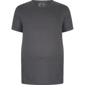 8XL 2-pack T-shirt heren ronde hals grijs | Buikmaat  8XL-B | grote maten tshirt | XXXXXXXXL