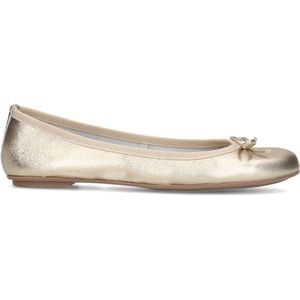 Manfield - Dames - Gouden leren ballerina's - Maat 36