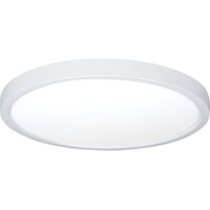 Plafondlamp Piatto | 1 lichts | bewegingssensor | wit | kunststof / metaal | Ø 30,5 cm | hal lamp / slaapkamer lamp / keuken lamp / woonkamer lamp | modern design | ultra plat 2,5 cm