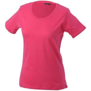 James and Nicholson Dames/dames Basic T-Shirt (Roze)
