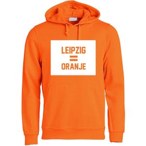 Leipzig is Oranje Hoodie | Nederlands Elftal | EK Duitsland 2024 | Voetbal | Unisex | Trui | Sweater | Hoodie | Capuchon