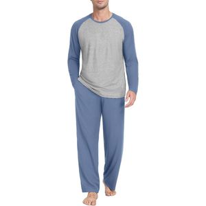 Heren pyjama set lange mouwen slaapkleding