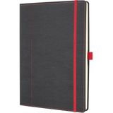 Sigel notitieboek - Conceptum - A4 - 194 pagina's - 80 grams - dots - grijs/rood - SI-CO694