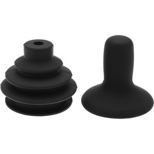 Joystick Gaiter Rubber Set Accessoires Voor Elektrische Rolstoelen Zwart - 2 Stuks