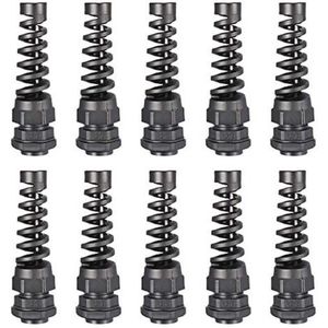 Waterdichte nylon kabelwartel met contramoer en trekontlasting voor kabels van 5 tot 10 mm Dmr