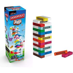 Monopoly Jenga - Monopoly Edition - 2-in-1 - Actiespel - Voor Kinderen en Volwassenen - Klassieker - Bordspel - Bordspellen