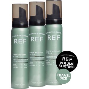 REF FIBER MOUSSE 3X 75ML TRAVELSIZE VOORDEEL