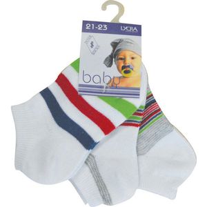 Baby sokjes jongens fantasie - maat 19/20 - 12 paar - 90% KATOEN - Naadloos