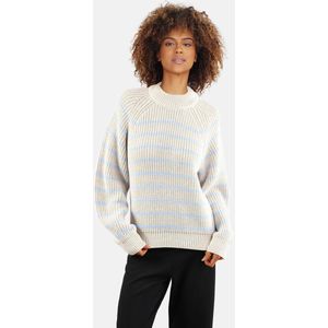 SisterS point Trui Miba Pu 14202 Bamboo Cashmere Blue Dames Maat - S