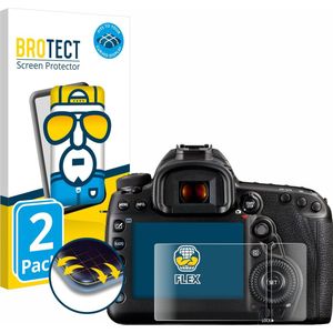 BROTECT - Screenprotector voor Canon EOS 5D Mark IV (Display + Schouderdisplay) - Folie Beschermfolie transparant volledig dekking - (2 Stuks)