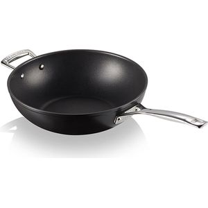 Le Creuset Anti-aanbak wokpan + handvat Zwart 30cm 4,7l