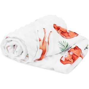 100% Katoenen Babydeken 75 x 100 cm - Multifunctionele Dubbelzijdige Wiegdeken voor Meisjes en Jongens