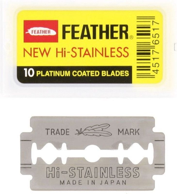 Feather Platinum Double Edge scheermesjes van hoge kwaliteit (10 mesjes)