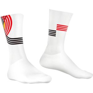 Bioracer Team Belgium - Fietsshirt Unisex Korte Mouw - Wit - Maat S