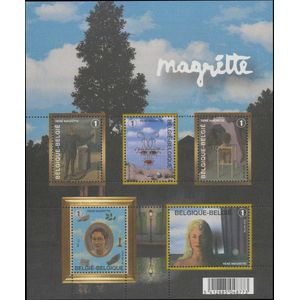 Bpost - Feest - 5 postzegels tarief 1 - Verzending België - René Magritte