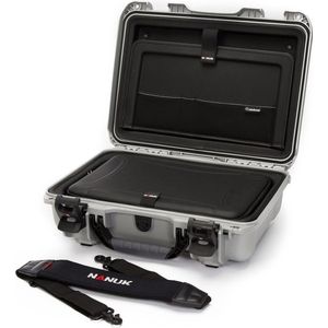 Nanuk 923 Case w/Laptop kit, w/strap (TSA Latches) - Silver