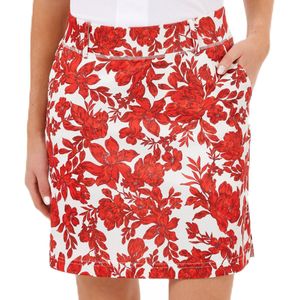 Func Factory dames Rokje Milly red flower met binnenbroekje maat L