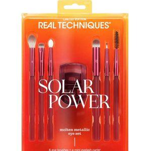 Real Techniques - Solar Power Metallic Eye Set - Penselen Set voor de Ogen - 7 st