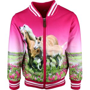 S&C Bombervestje Paard Veulen roze Kids & Kind Meisjes Roze - Maat: 98/104
