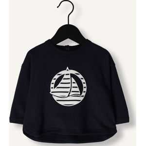 Petit Bateau Sweatshirt Truien & Vesten Unisex - Sweater - Hoodie - Vest- Blauw - Maat 62