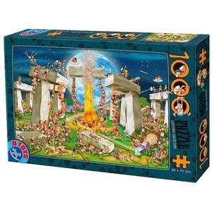 Cartoon Stonehenge Puzzel 1000 Stukjes