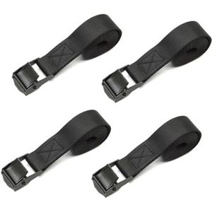 4 Stuks Sjorbanden met Ratel - Verankeringsriemen voor Motorfiets, Auto en Fietsendrager - 50 cm x 2 cm Spanbanden