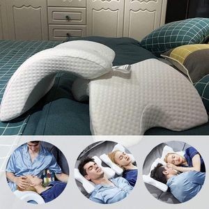 Neksteunkussen, traagschuimkussen, zijslaapkussen met armbrug, boog, U-vormig nek, hoofdkussen, Ice Silk Pillow - ergonomisch, ademend