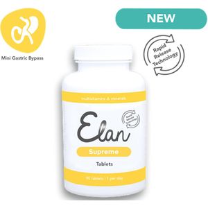 Mini Gastric Bypass - WLS Multivitaminen - Elan Supreme tabletten - 90 tabletten