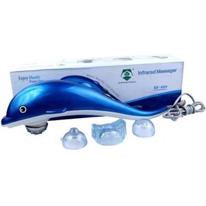 Elektrische Body Massager Dolphin – 3 opzetstukken – Spierontspanning & Bloedcirculatie
